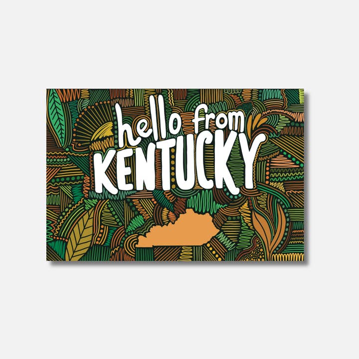 Jessica Holly Creative - Wholesale Postcard - 'hello Kentucky' Soft Touch Postcard, 4x6in10
