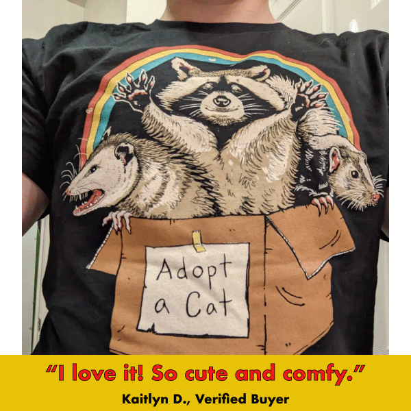 Wicked Clothes - Wholesale Screen Printed T-Shirt - Unisex - 'Forbidden Cats' Shirt1