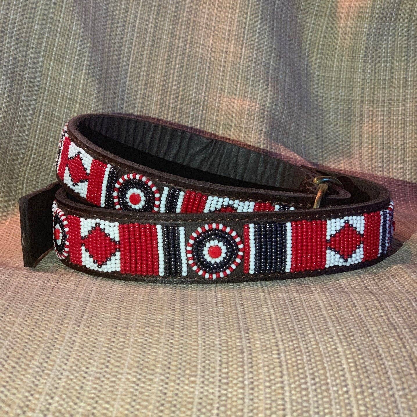 Her Best Foot Forward - Wholesale Pet Collar - Dog - Scooter Beaded Dog Collar - Vibrant Handmade Maasai Ethical Pet Accessory from East Africa1