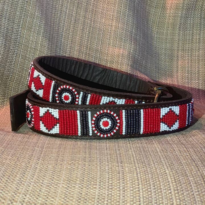 Her Best Foot Forward - Wholesale Pet Collar - Dog - Scooter Beaded Dog Collar - Vibrant Handmade Maasai Ethical Pet Accessory from East Africa1