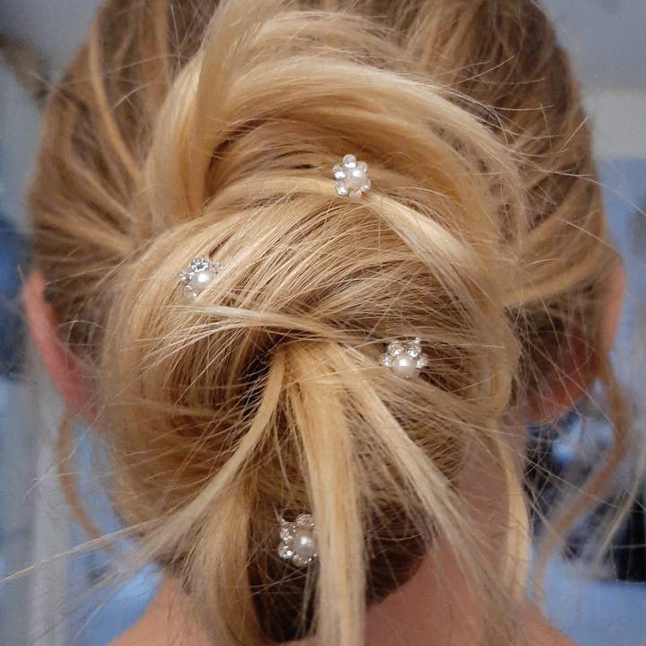 JUL ET FIL - Venta al por mayor Horquillas para el pelo - Juego de 4 pasadores para moños, joyas para el pelo de boda
