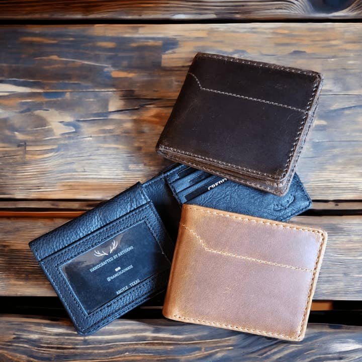 Denali Leather Bifold Leather Wallet Mens Leather Wallet for wholesale by Ranch Junkie
