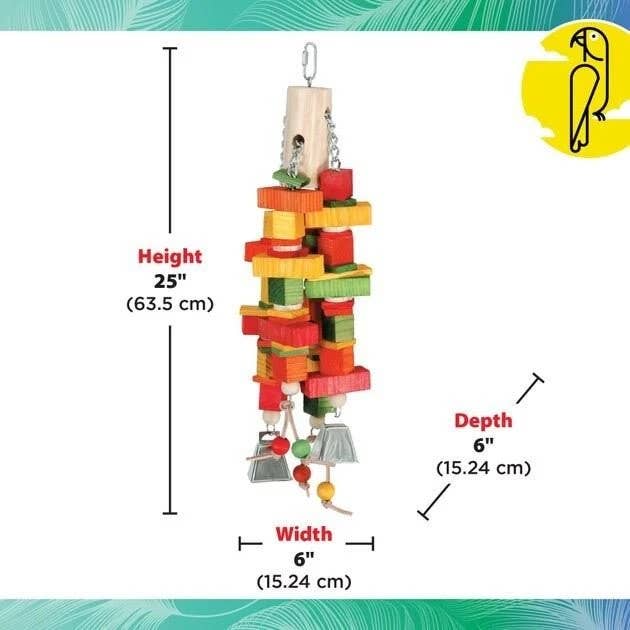 Caitec Inc - Wholesale Pet Toy - Cat/Dog - Chewin Log Bird Toy Featherland Paradise