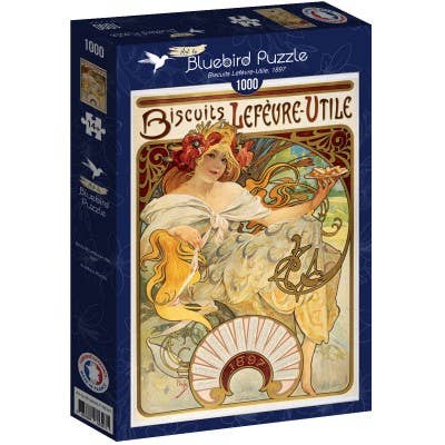 1000 Piece Puzzle - Lefèvre-Utile Biscuits, 1897 for wholesale by Bluebird Puzzle