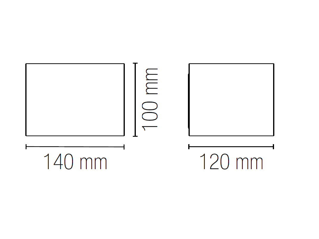 Gruppo F.T – wholesale Sconce – DELTA 2X5W LED wall light with CCT 3000-4000K IP54 10X14X12 cm.5