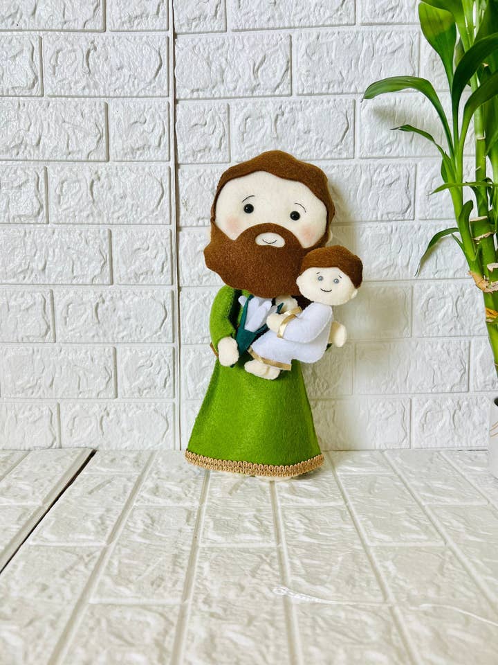 Saint Joseph doll, saint dolls, saint Joseph ornament , patron saint , first communion gifts, Catholic gifts idea, Saint Joseph for wholesale by Lovencomfort