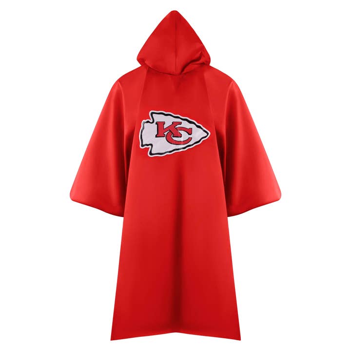Pets First - Wholesale Poncho - Unisex - NFL KANSAS CITY CHIEFS PREMIUM PONCHO