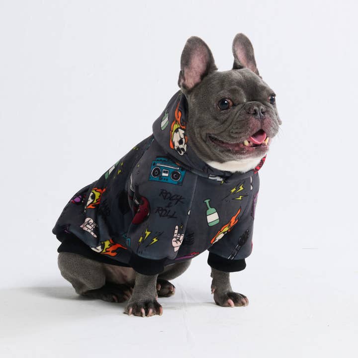 Spark Paws - Wholesale Pet hoodie – Dog - Rock and Roll Dog Hoodie2