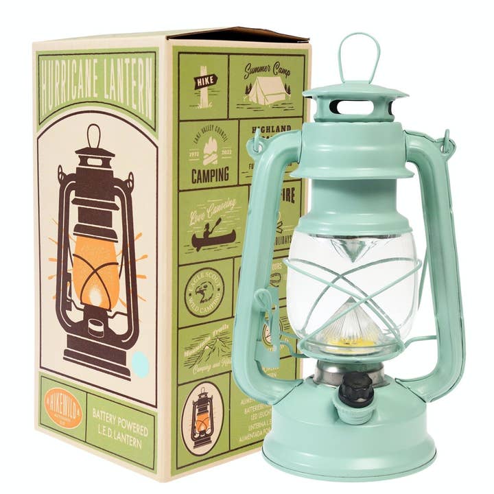 Rex London UK - Wholesale Lantern - Led Hurricane Lantern - Aqua