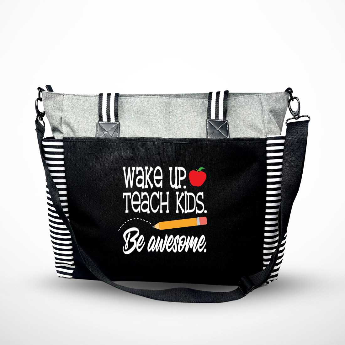 Brooke & Jess Designs – Sacola - Mulher por atacado – Saco de Compras para Professores - Vários estilos, tamanhos e cores0