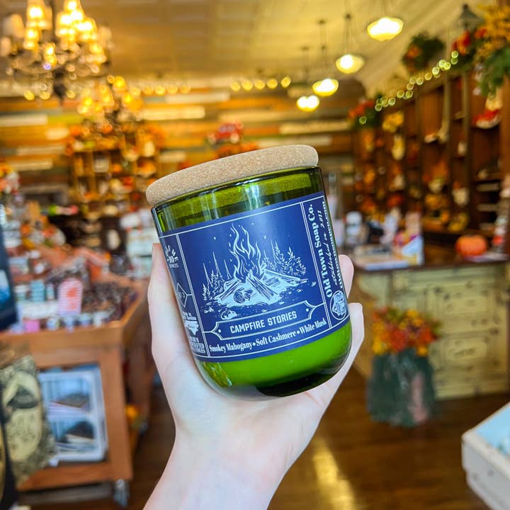 Old Town Soap Co. - Wholesale Jar/Filled Candle - NEW Cabin Collection Wood Wick Candles - Choice of 3 Scents15
