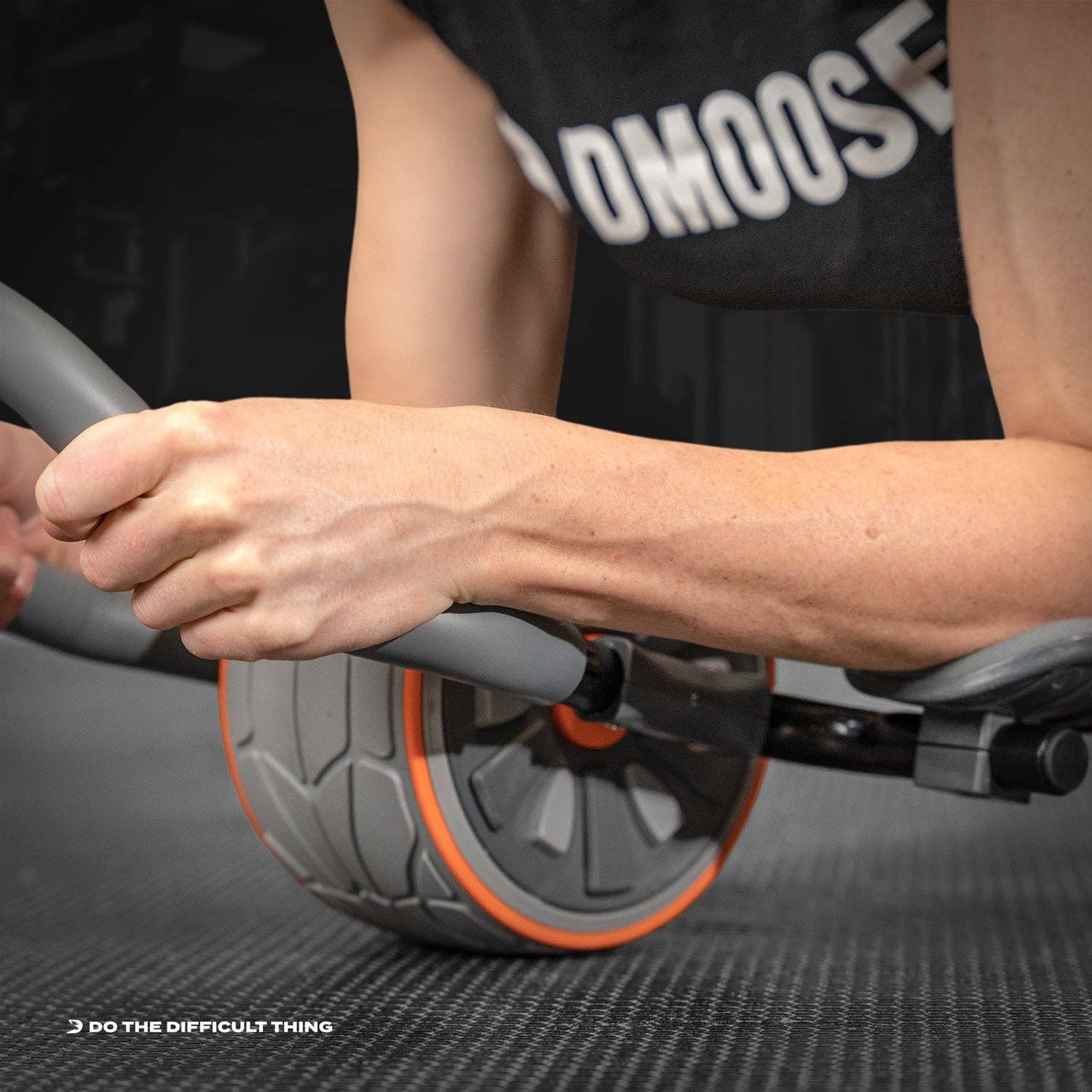 Gray Ab Roller Wheel With Elbow Support for wholesale on Faire4