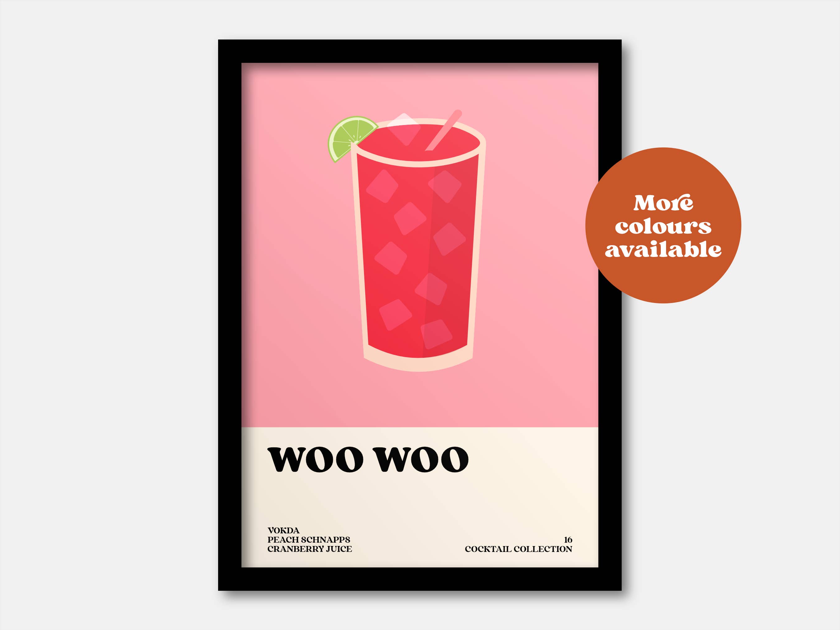 Lauren Beth Designs – wholesale Art print – Woo Woo Cocktail Print0