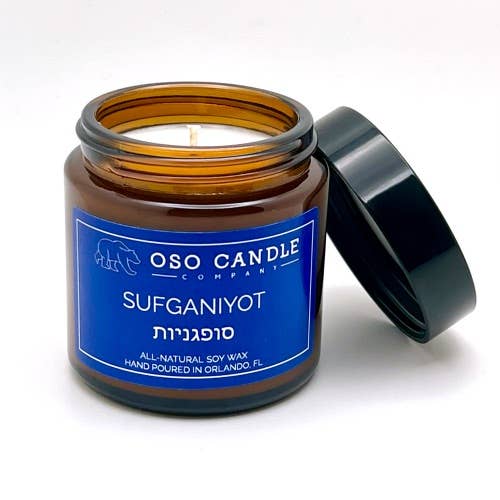 Oso Candle Company – Vela em jarro/copo por atacado – Sufganiyot | Vela perfumada de cera de soja1