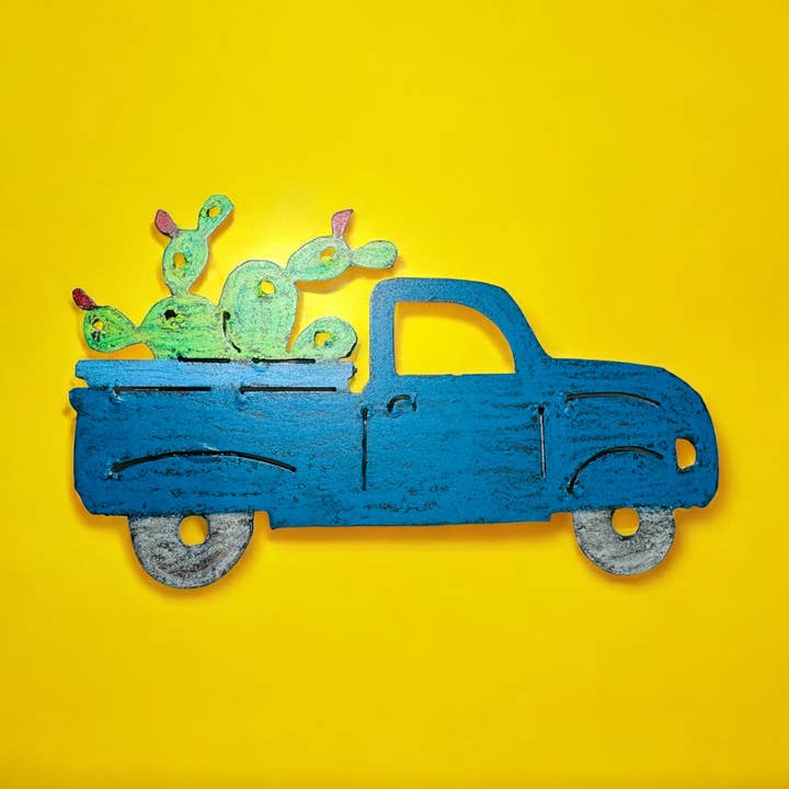 Ímã de caminhão de cactos no sudoeste do deserto ocidental 🌵 EUA eco por atacado de Whimsies