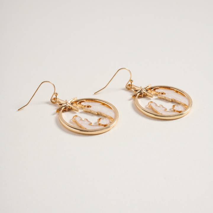 Designature New York – wholesale Dangle earrings – Christmas Nativity Ornament Hook Earring Religious4