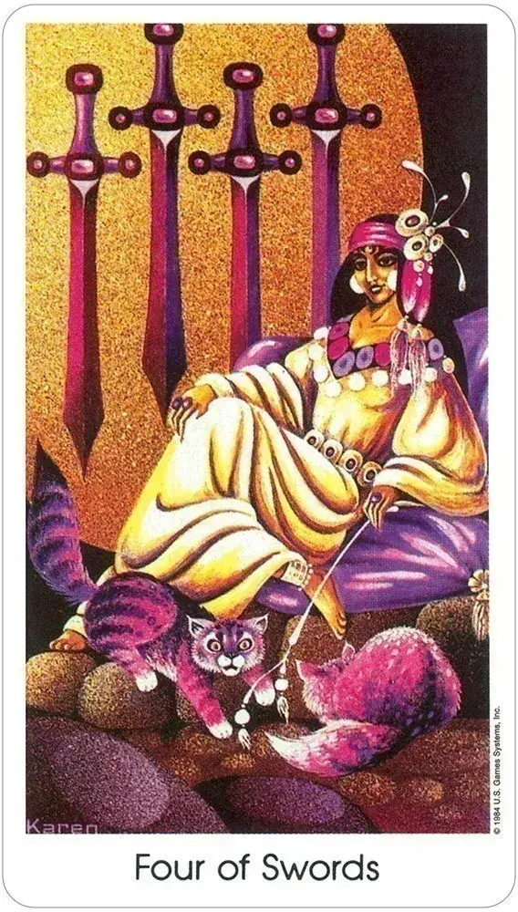 U.S. Games Systems Inc. - Wholesale Tarot Cards - Tarot of the Cat People Deck5