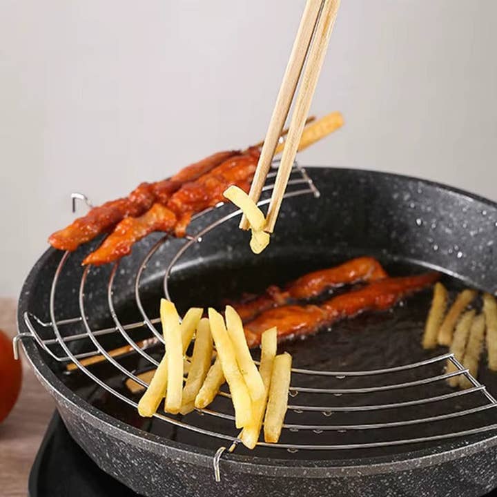 VIGOR - Wholesale Kitchen tool/gadget - Stainless Steel Oil Drain Frying Oil Drip Rack