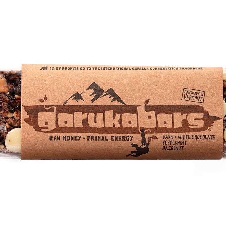 Dark + White Chocolate Peppermint for wholesale by Garuka Bars