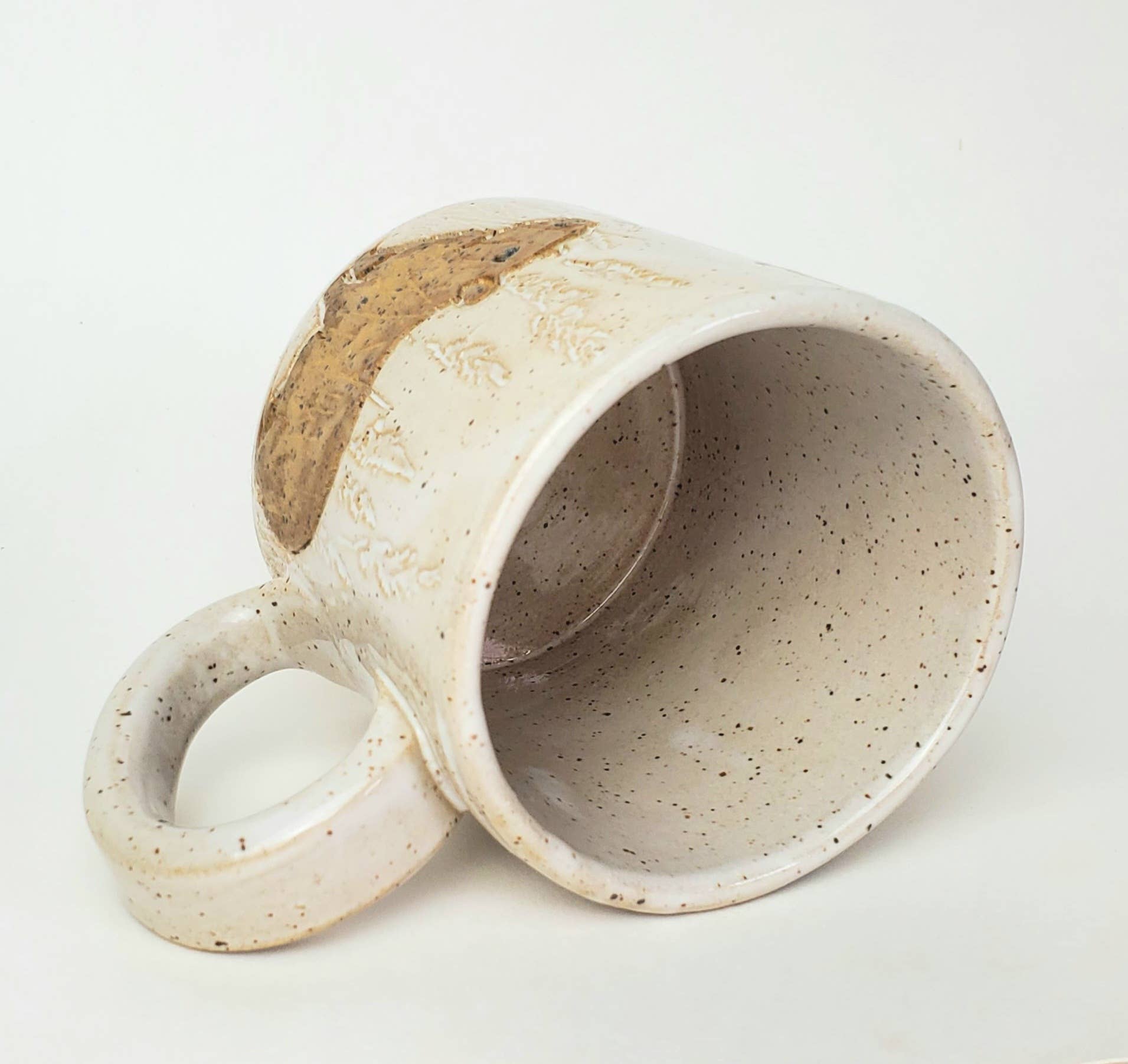 White Squirrel Clayworks - Wholesale Coffee Mug - Capybara Design Handmade, in Ohio, Ceramic White 10oz Mug2