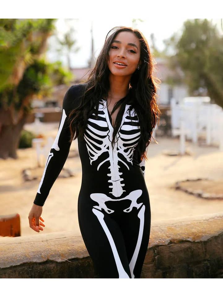 Tipsy Elves - Wholesale Costume - Women's - Skeleton Bodysuit - Women's Onesie Halloween Costume