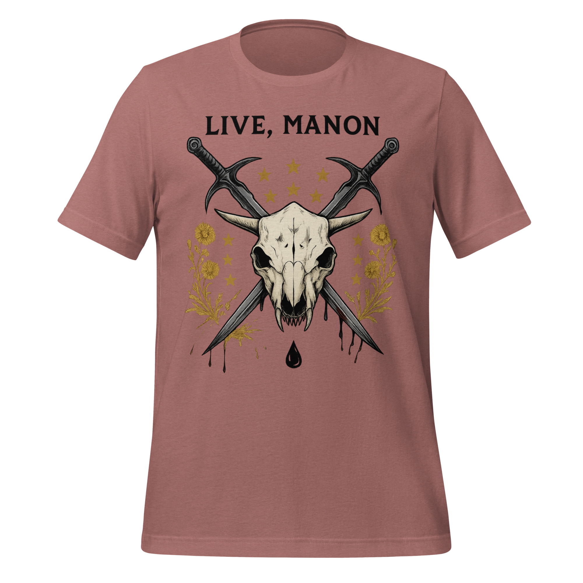 MagicMerchEmporium - Wholesale Screen Printed T-Shirt - Unisex - Live Manon Skull Tee2