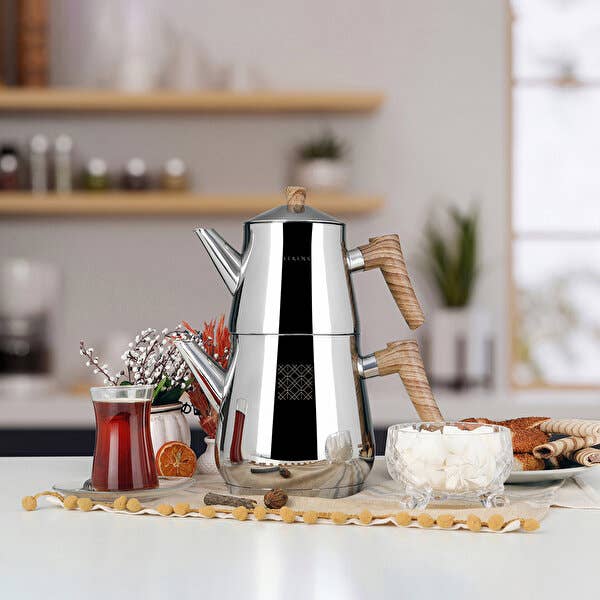 Biggbrands GmbH - Wholesale Tea Pot - Serenk Definition Stainless Steel Tea Pot Set2