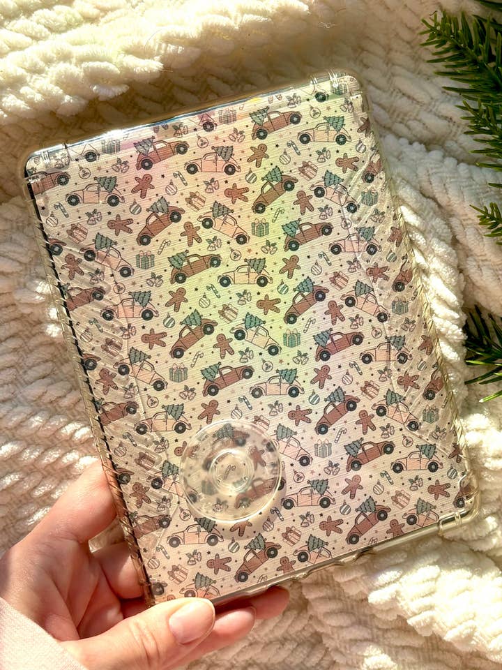 Insert de Kindle de voiture rétro de Noël pour la vente par The Cozy Peach Co