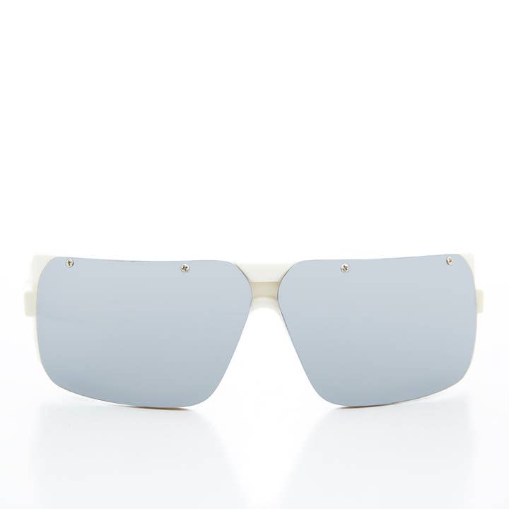 SUNGLASS MUSEUM - Vendita all'ingrosso Occhiali da sole - Unisex - Occhiali da sole futuristici Mirror Lens Wrap anni '80 - Worley