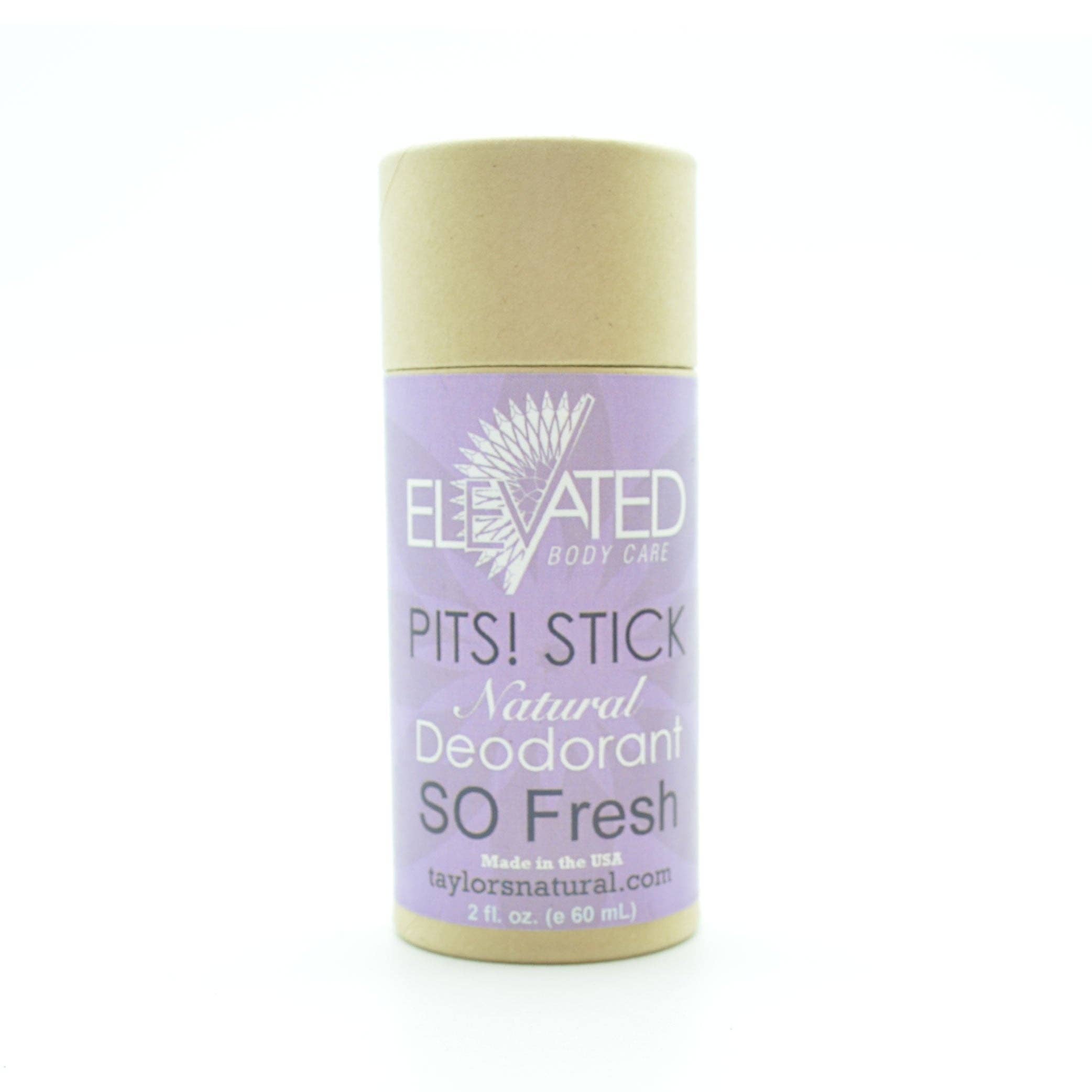 Taylor's Naturals - Wholesale Deodorant - Women's - ELEVATED - PITS! STICK Natural Deodorant Eco-Tube - 2oz