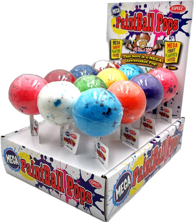I Got Your Candy – wholesale Lollipop – Espeez Mega Paintball Pops 4.8oz - 96ct