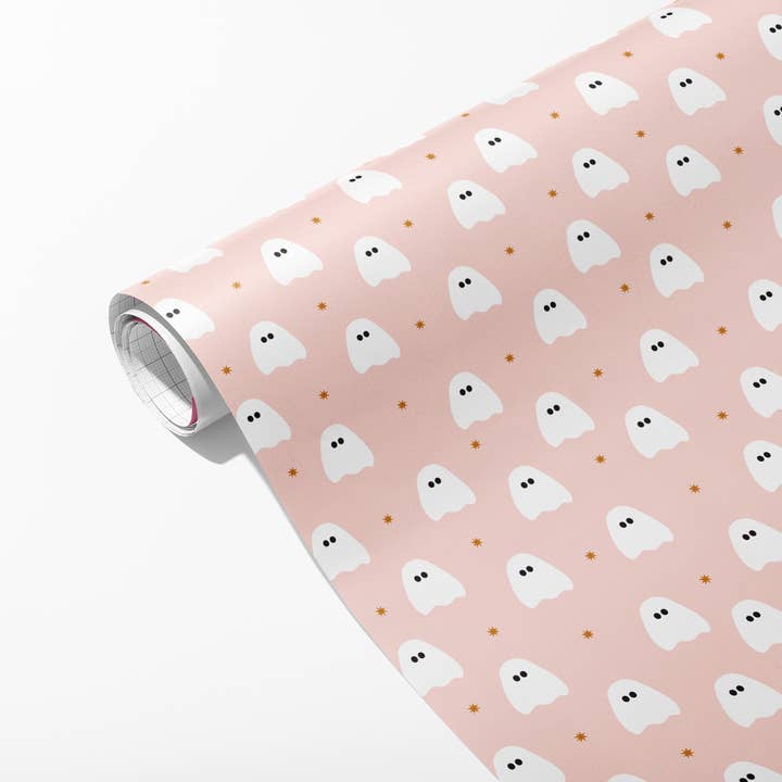 Carta da regalo Spooky Ghost, lenzuola piatte per la vendita all'ingrosso da parte di Spaghetti & Meatballs