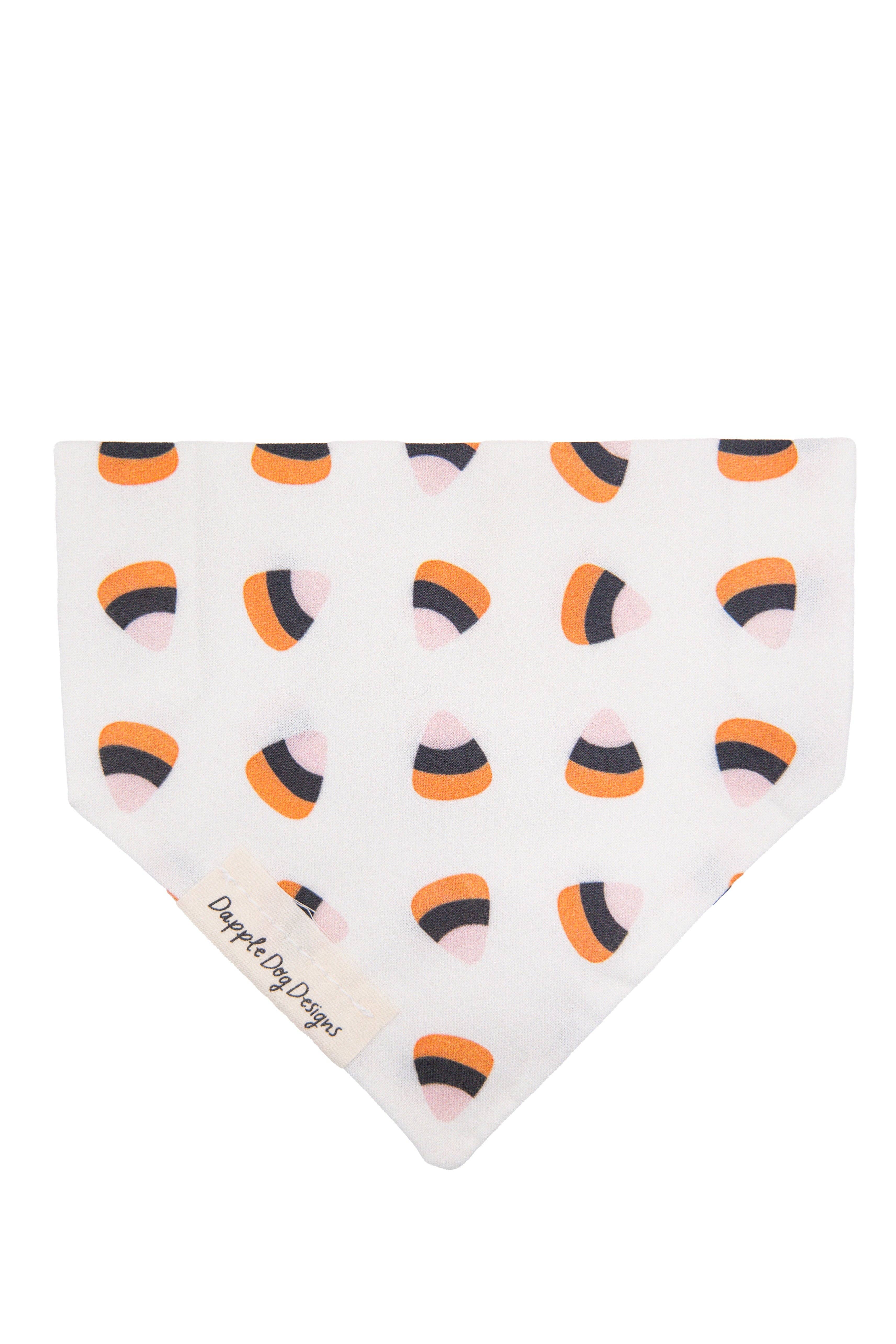 Dapple Dog Designs - Vente Bandana – chien - Bandana Bonbon au Maïs - Bandana pour Chien d'Halloween3