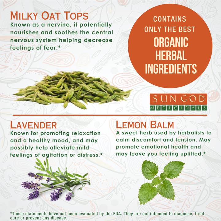 Sun God Medicinals – Engroshandel Løs te – Økologisk Heka Serenitea te 2oz2