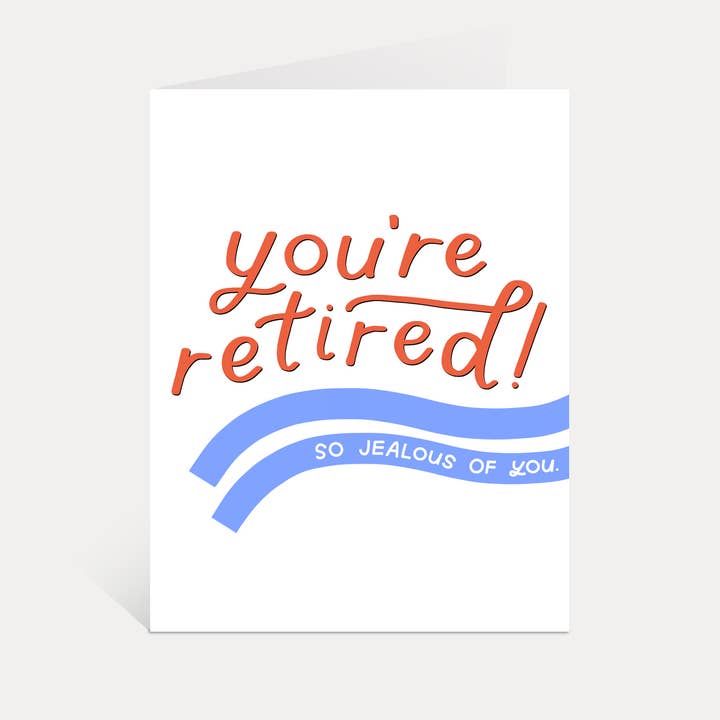 Just Follow Your Art - Wholesale Retirement Card - Retired Jealous Card | Funny Retirement Gift, Congrats
