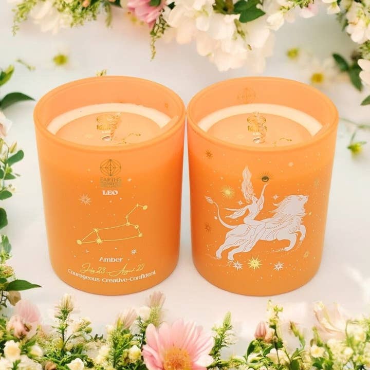 Bougie Zodiac, Leo - paquet de 6 pour la vente par Earths Elements Wholesale
