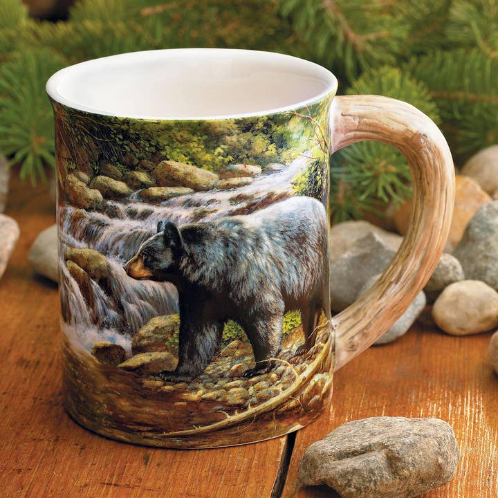 Art Brand Studios - Wholesale Coffee Mug - SHADOW FIRST BEAR SCULPTED MUG0