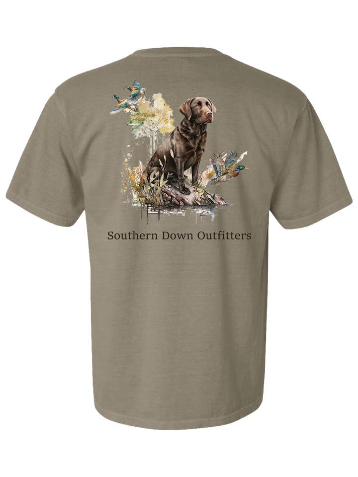 Southern Down Outfitters - Wholesale Screen Printed T-Shirt - Unisex - Chocolate Lab Tee4