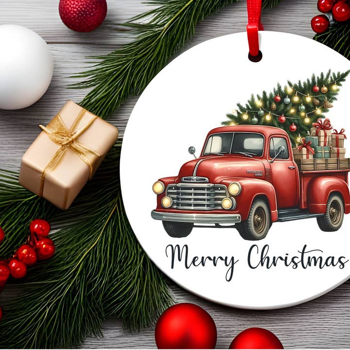 Ceramic Christmas Tree Ornament for wholesale by Stencil Art Canada