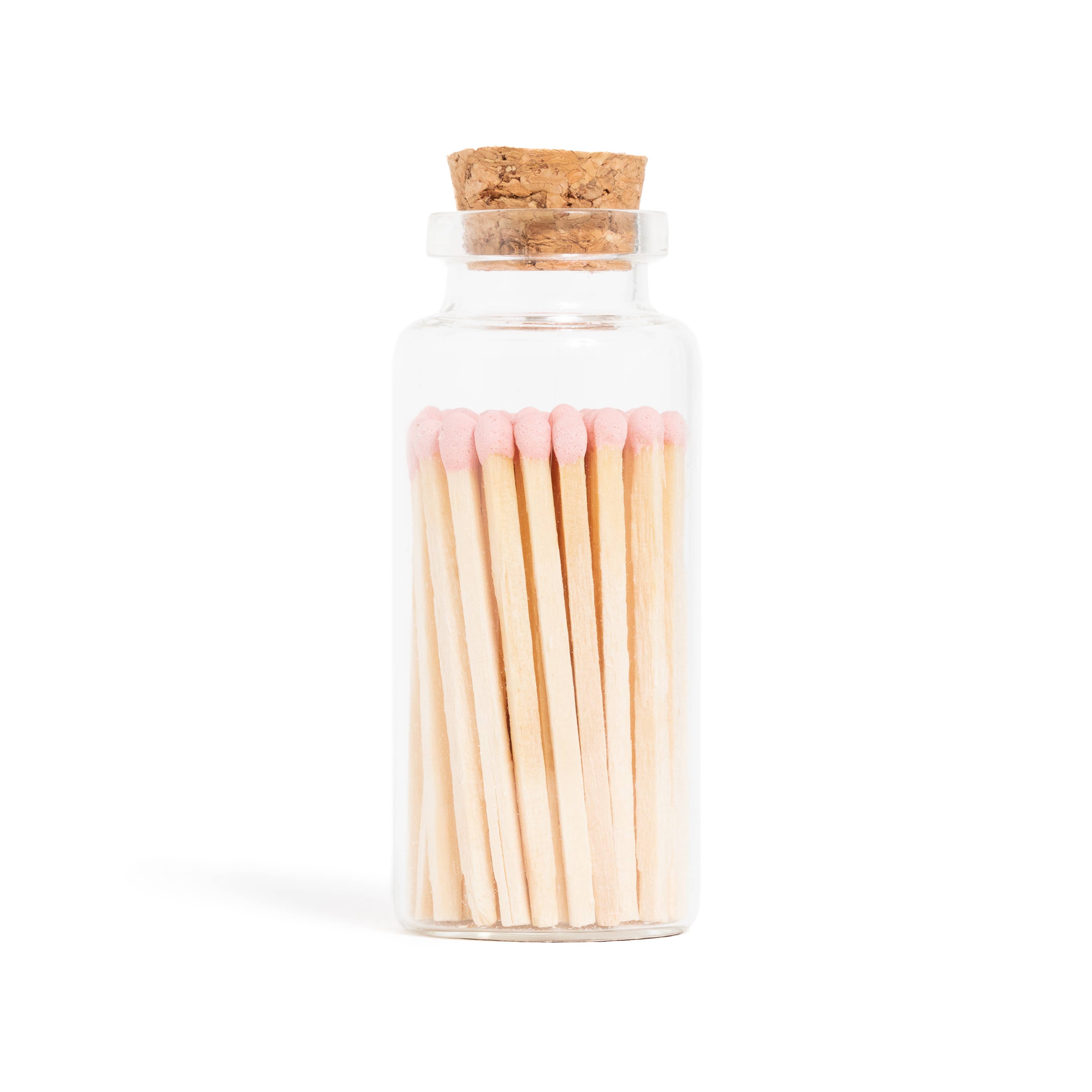 Enlighten the Occasion - Wholesale Matches - Baby Pink Matches in Medium Corked Vial