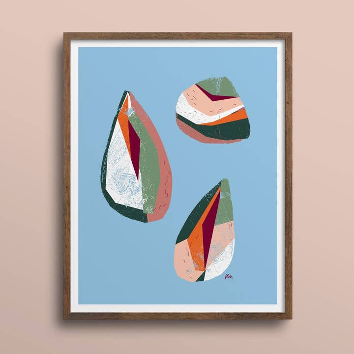 Mussels – 11 x 14 Print – Wholesale for wholesale by Kautzi Illustrations