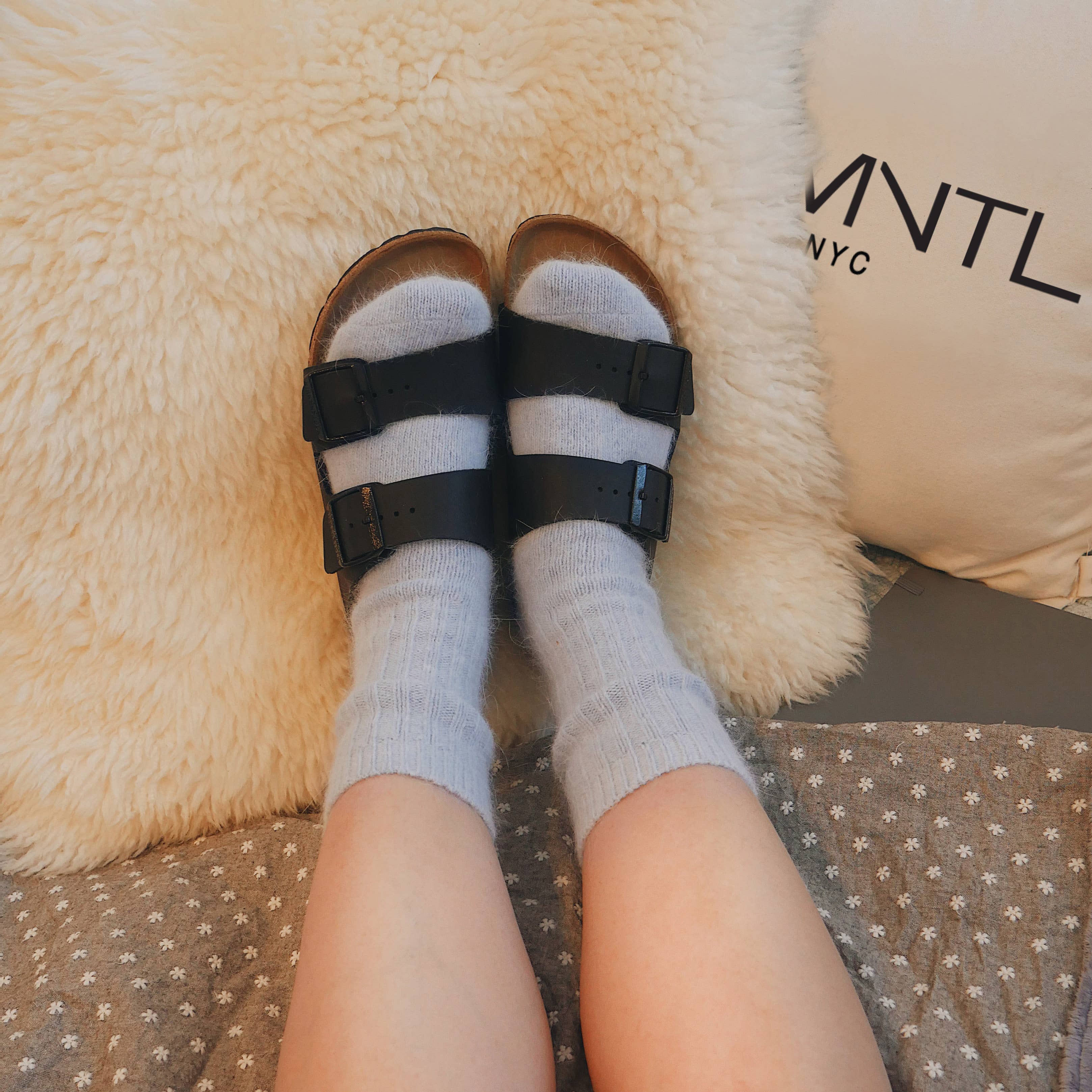 ELMNTL - Wholesale Socks - Women's - Super Soft Wool Socks - Blue1