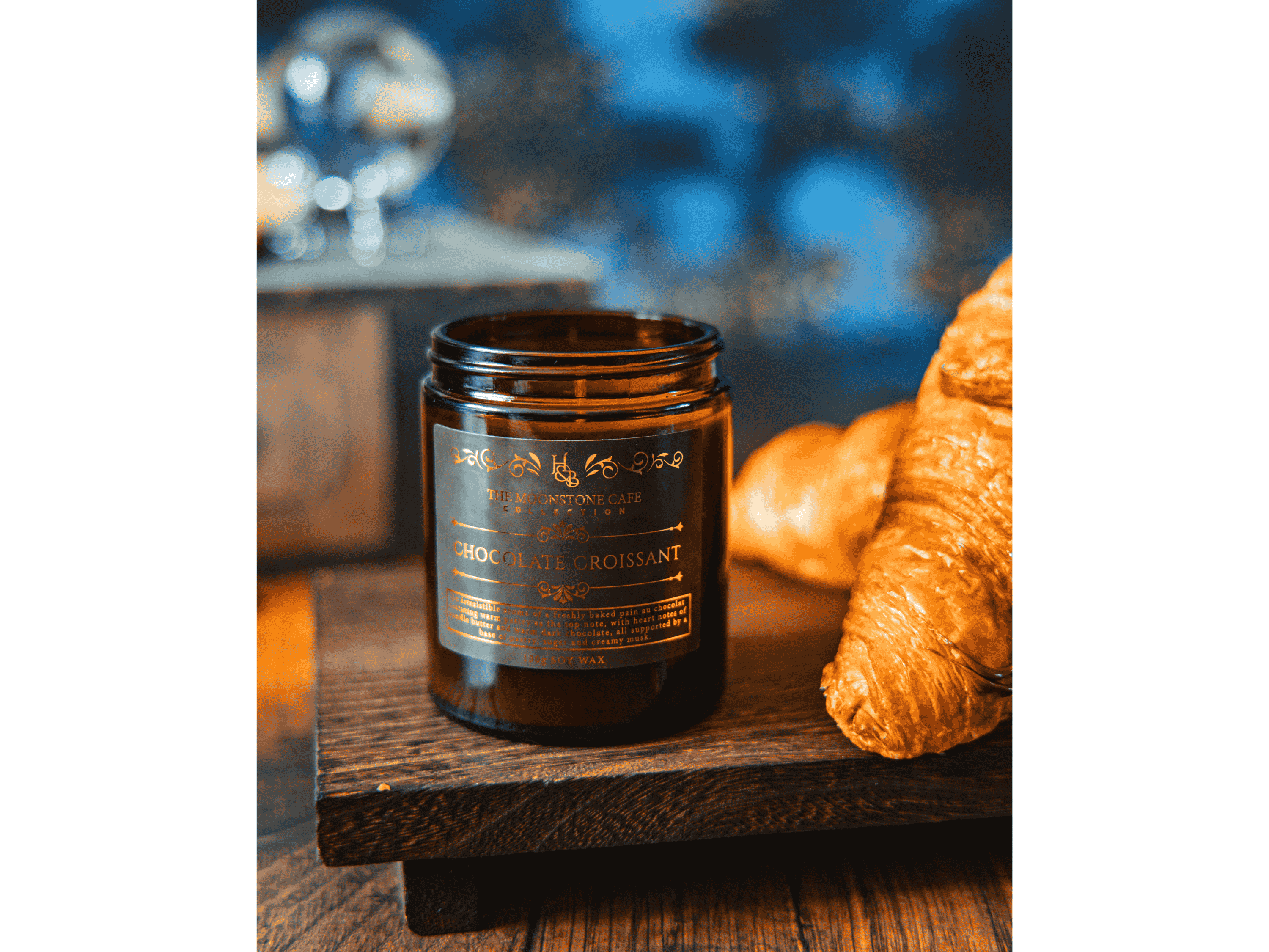 Hex & Boon – wholesale Jar/filled candle – Chocolate Croissant Scented Soy Candle 130g2