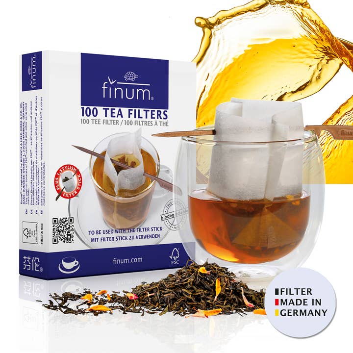 finum - Wholesale Tea Strainer/Infuser - CUP SIZE TEA FILTERS + FILTER STICK