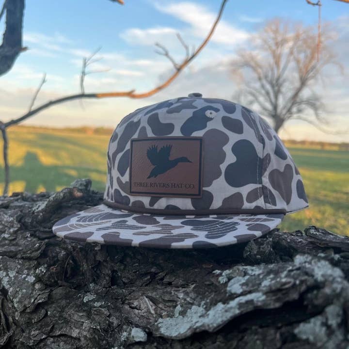 Three Rivers Hat Co. - Wholesale Trucker Hat - Unisex - Duck Silhouette - Camo Rope Hat - Lost Hat Co.