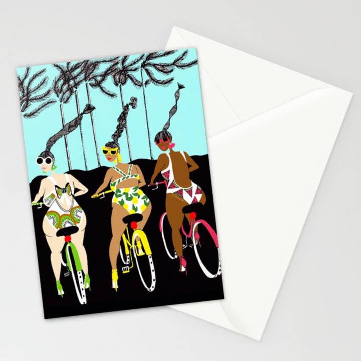 Ride In Your Swimsuits - Greeting Card for wholesale by Lovely Earthlings