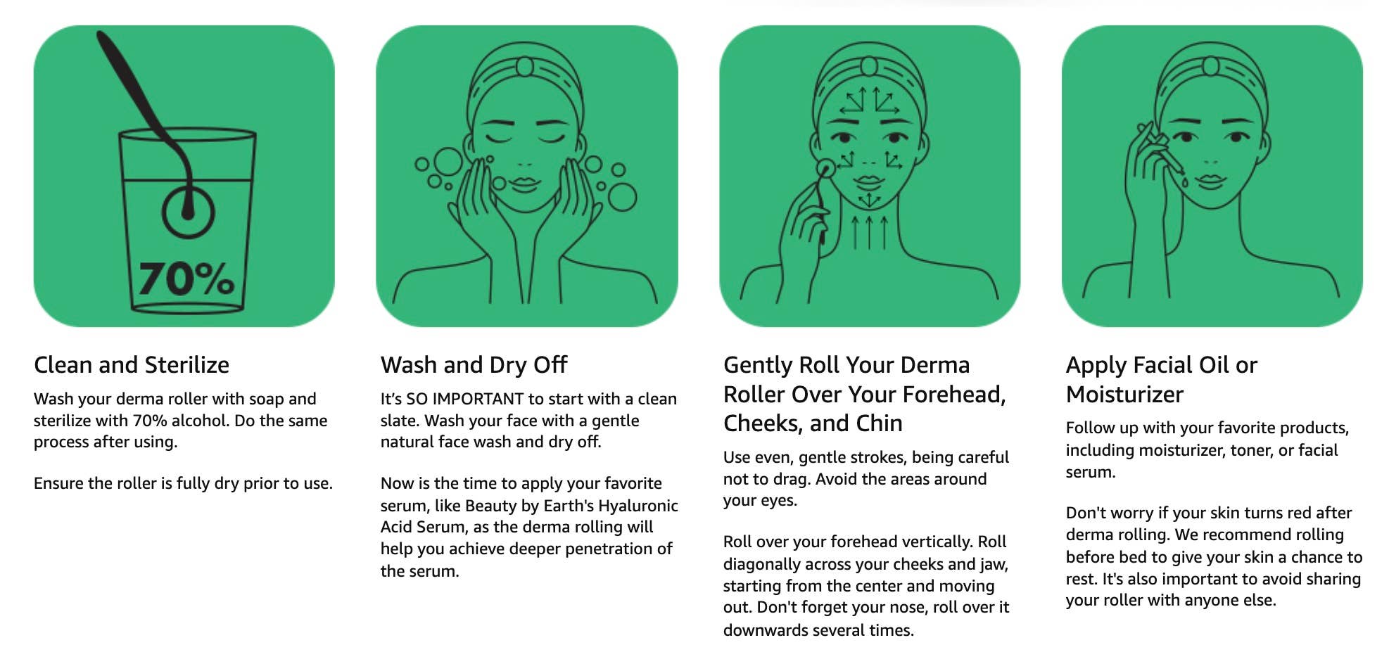 Beauty By Earth - Wholesale Face/Beauty Roller - Derma Roller Microneedling Face Roller7