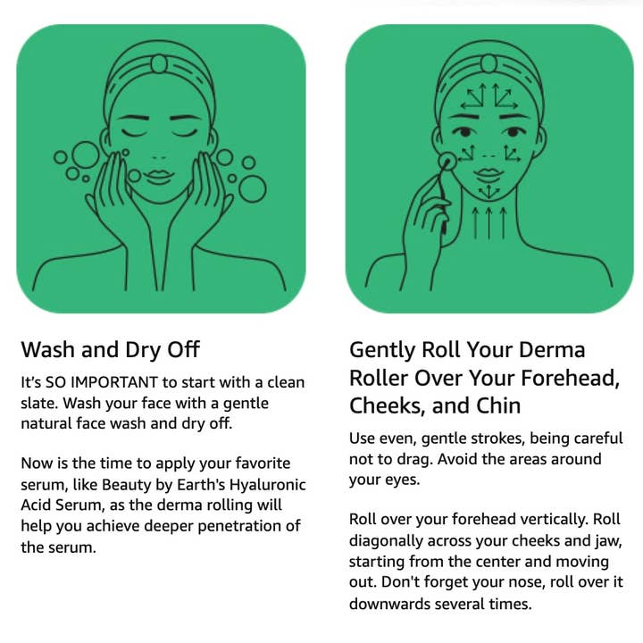 Beauty By Earth - Vente Rouleau beauté/visage - Rouleau facial Derma Roller Microneedling7