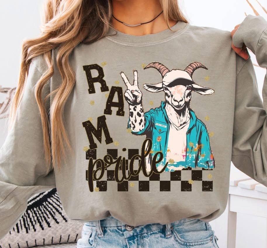 The Lyrical Spirit, LLC - Wholesale T-Shirt (Graphic) - Women's - School Spirit Mascot Pride Sandstone LS CC T-Shirt 9