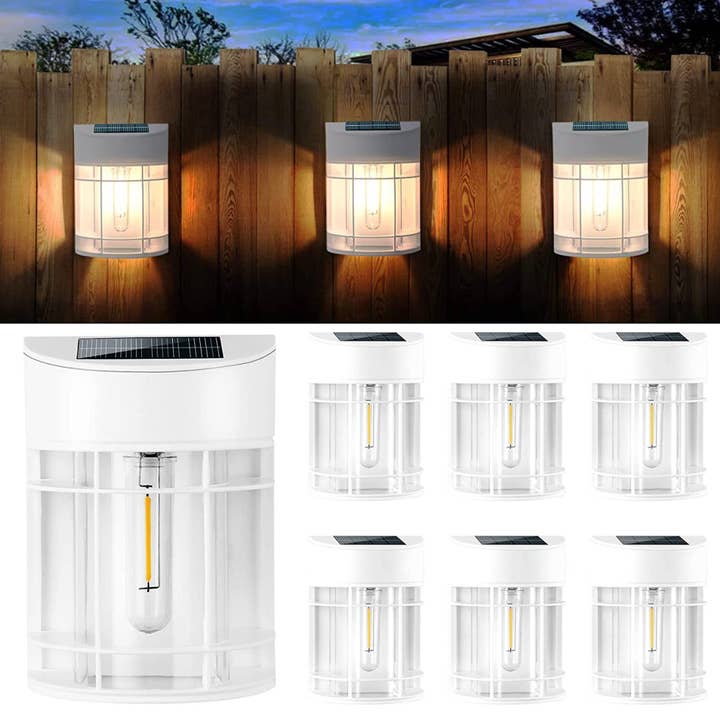 OutdoorSolarOutlet - Wholesale Outdoor/lawn light - SmartYard Solar Fence Lights Outdoor, Deck Lights LED Tungsten Filament Bulb Vintage Style 8-Pack3